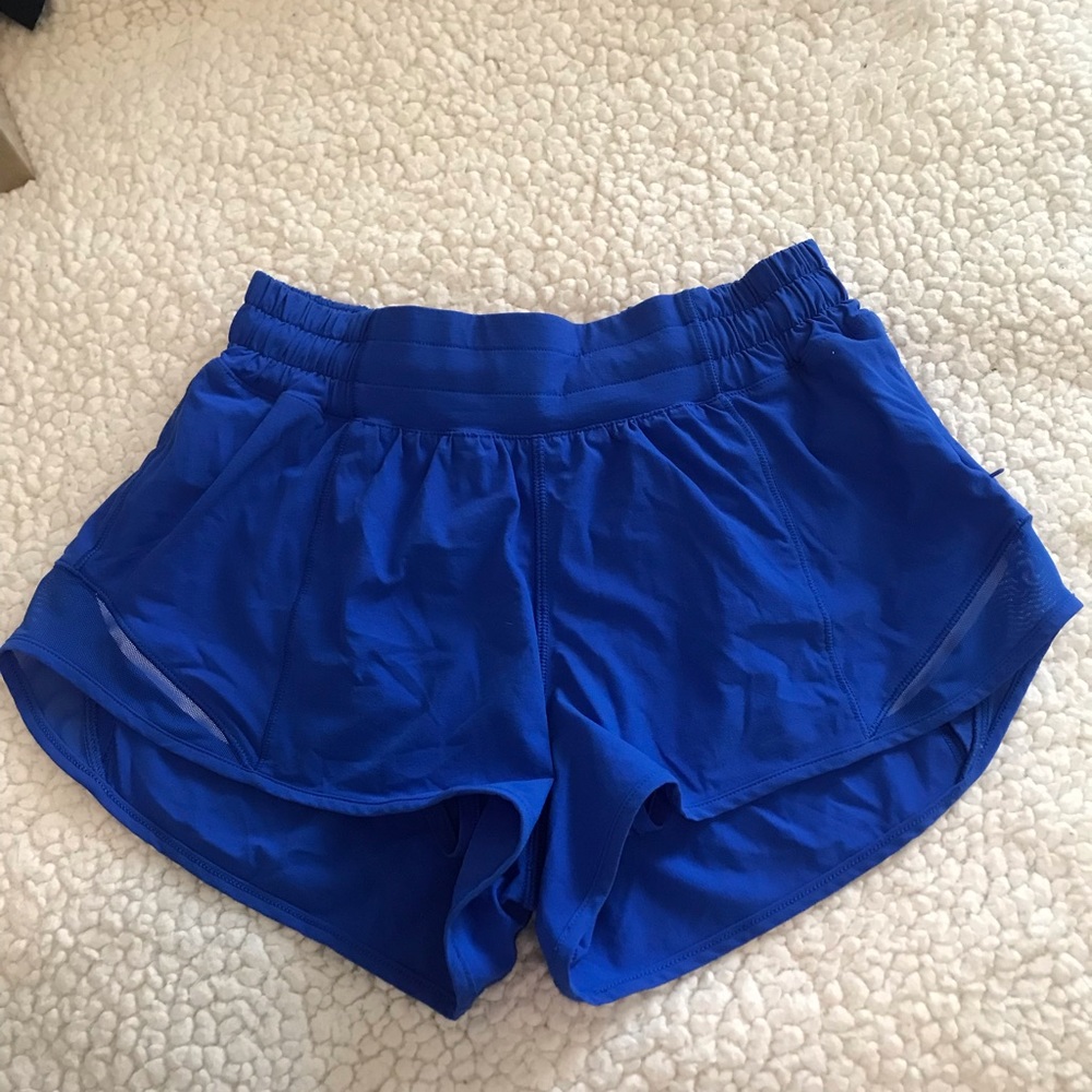 lululemon royal blue hotty hots size 4